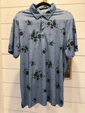 Travis Mathew floral golf polo